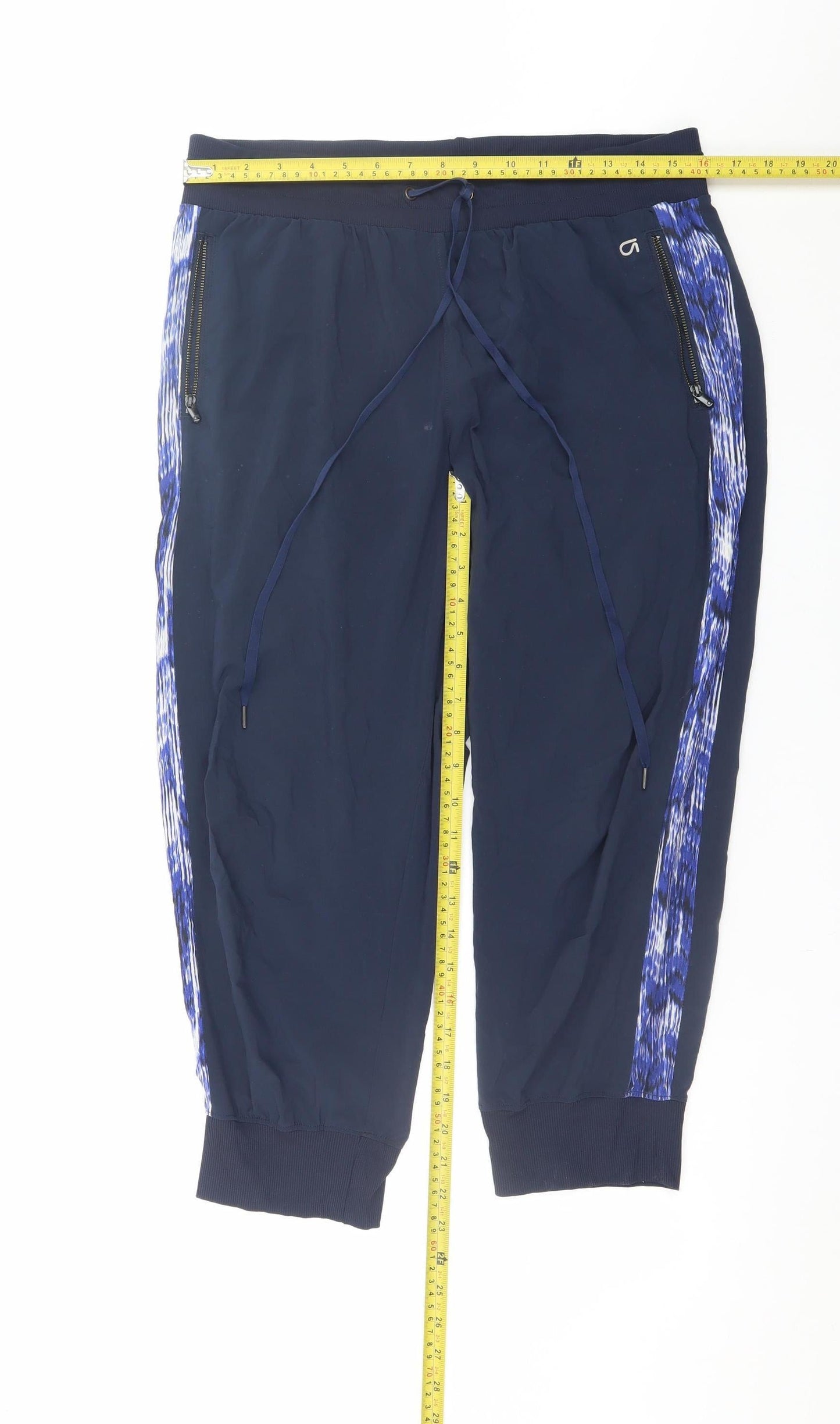 GapFit Women's Blue Medium Jogger Trousers with Zip Pockets