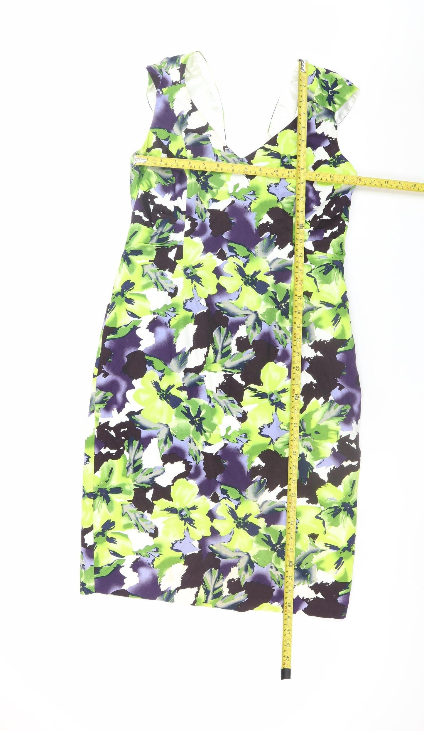 Michaela Louisa Women's Multicoloured Floral Sheath Dress UK 12