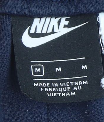 Nike Men's Navy Blue Jogger Sweatpants Medium Polyester Track Trousers