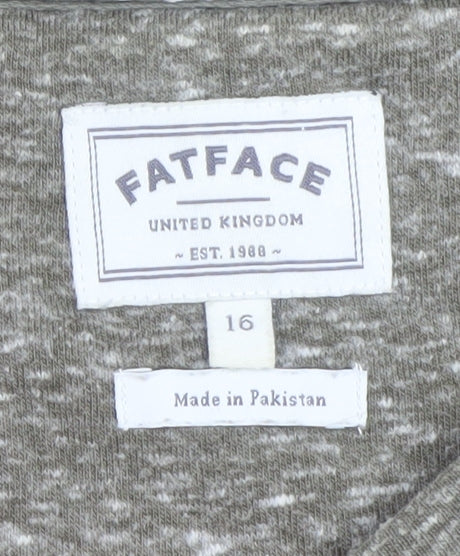 FatFace Men's Brown Crew Neck Long Sleeve Pullover Sweatshirt L