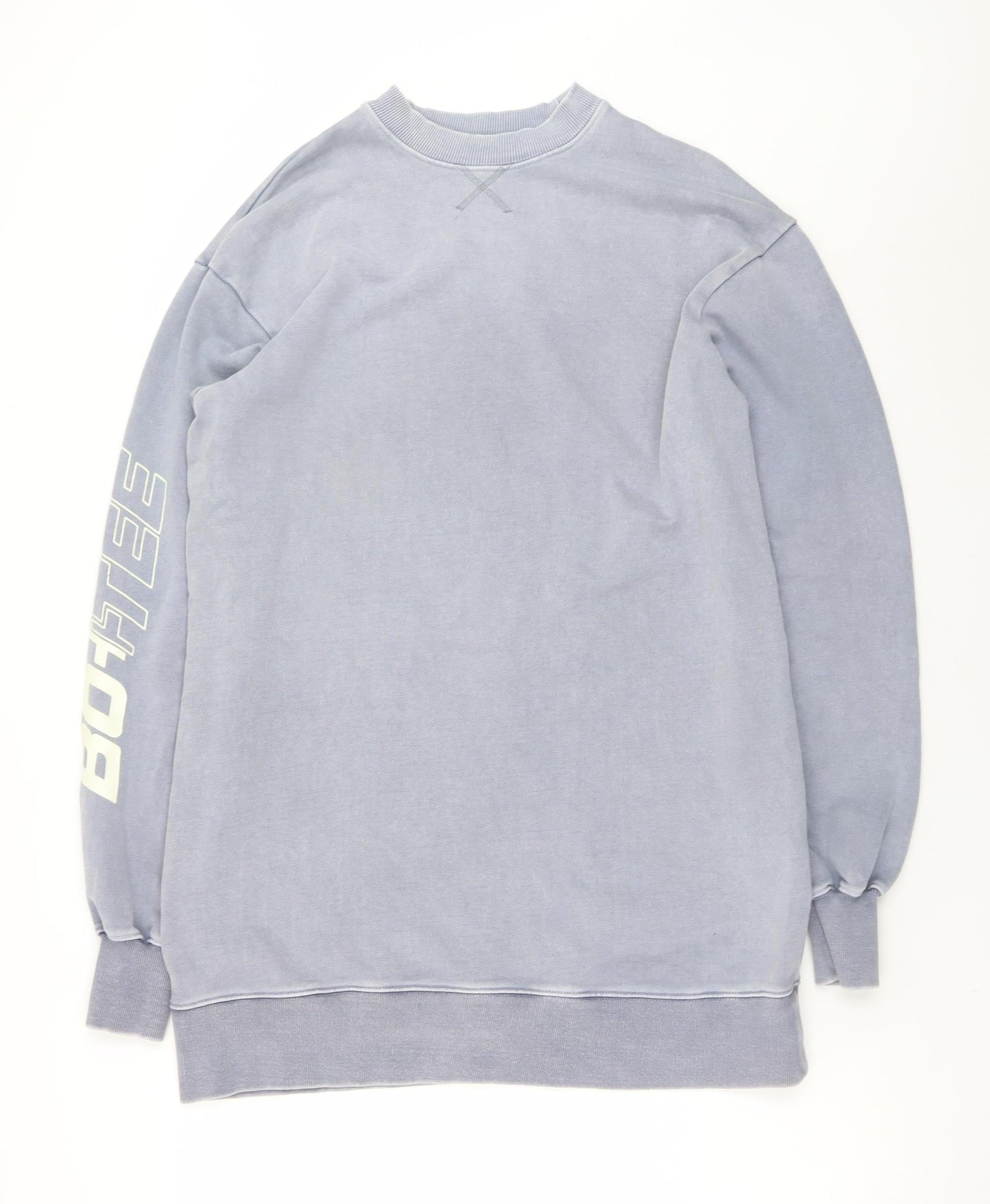 BO+TEE Women Blue XS Sweatshirt Dress Long Sleeve Casual Jersey