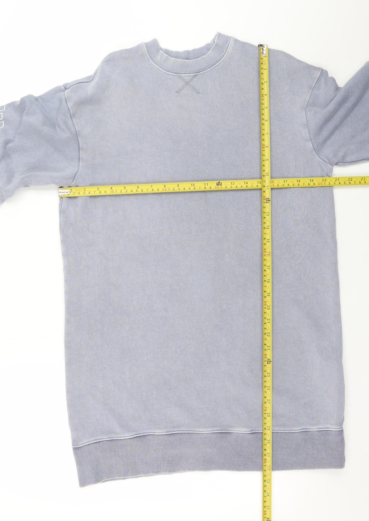 BO+TEE Women Blue XS Sweatshirt Dress Long Sleeve Casual Jersey