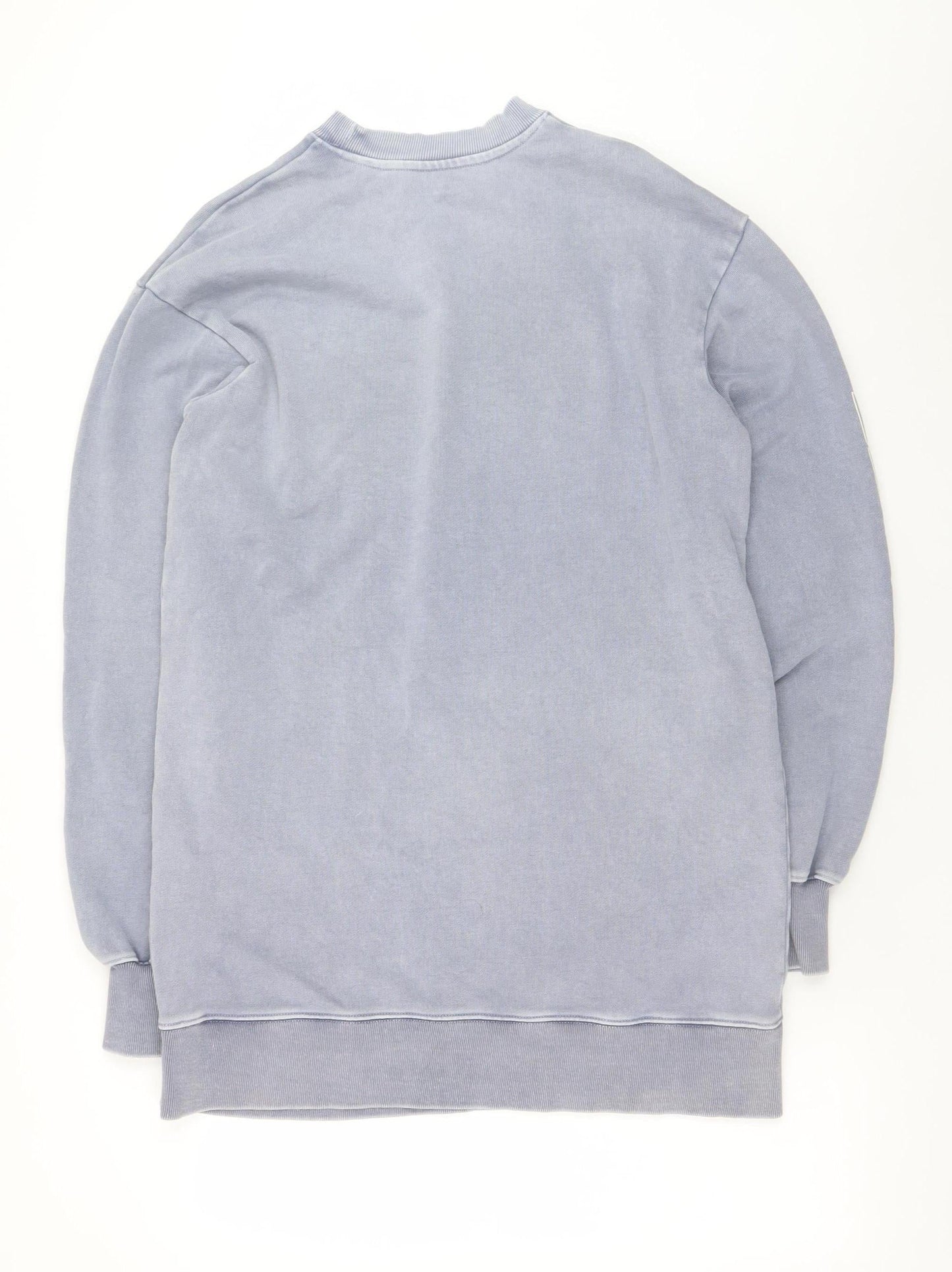 BO+TEE Women Blue XS Sweatshirt Dress Long Sleeve Casual Jersey