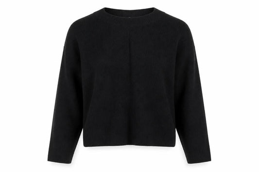 Zara Women’s Black Crew Neck Knit Pullover Jumper Size 8