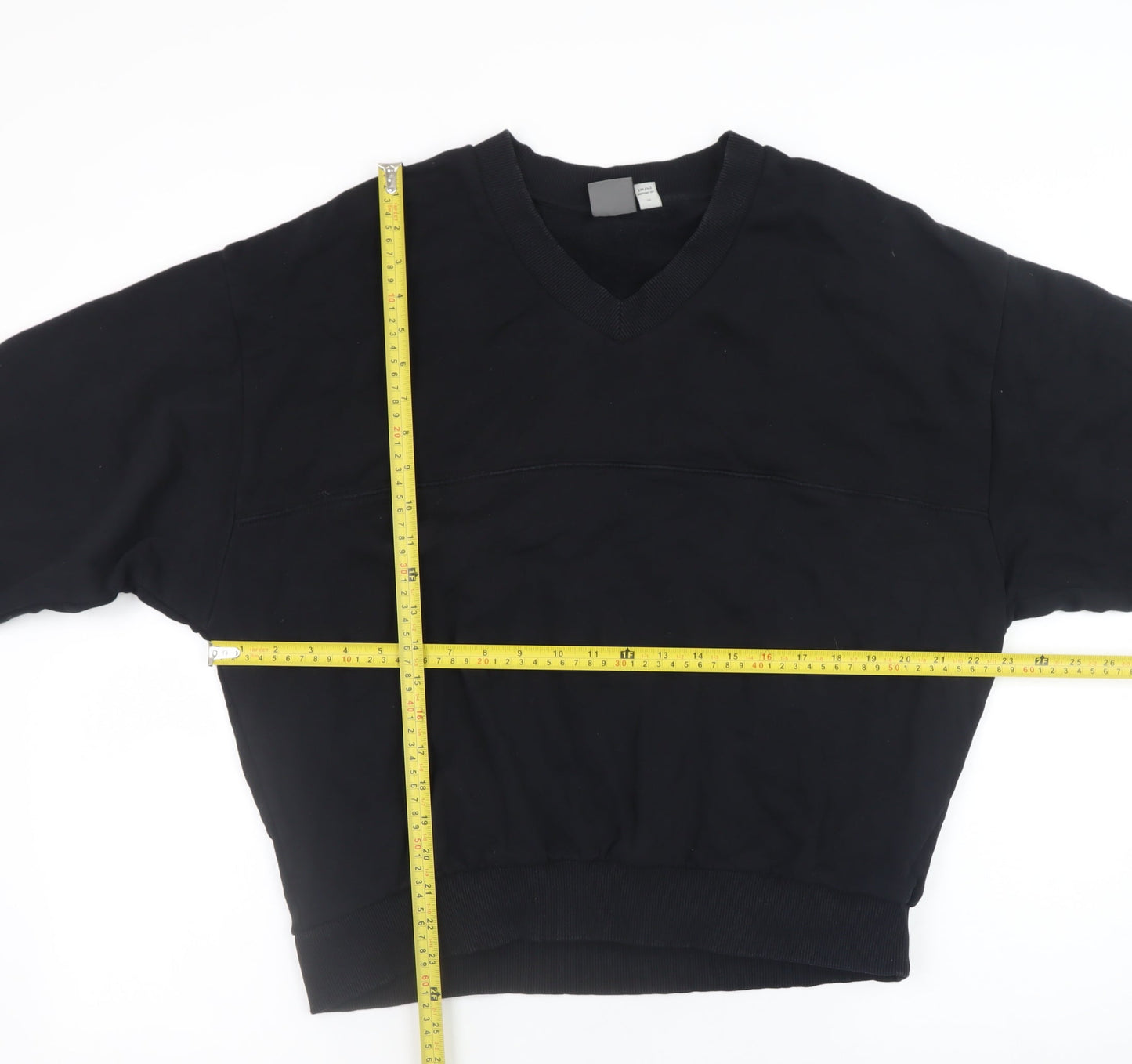 ASOS Men's Black V-Neck Pullover Sweatshirt Size M