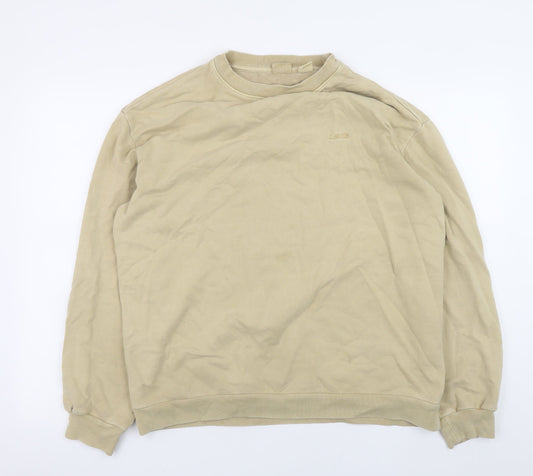 Levi's Men's Beige Pullover Sweatshirt Size S Crew Neck Cotton Blend