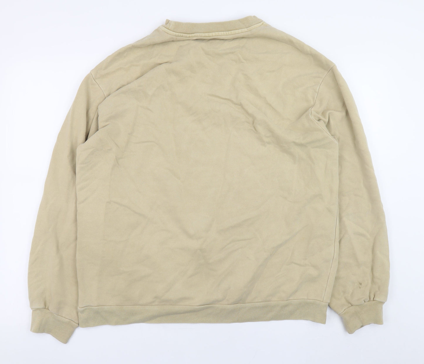 Levi's Men's Beige Pullover Sweatshirt Size S Crew Neck Cotton Blend