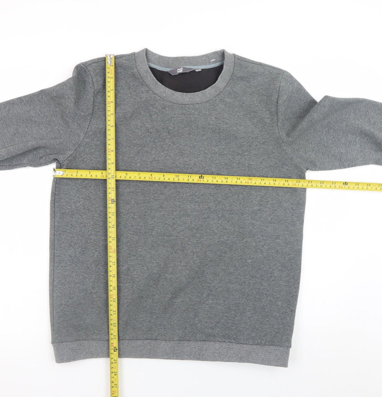 NOME Men's Grey L Pullover Sweatshirt Crew Neck Long Sleeve