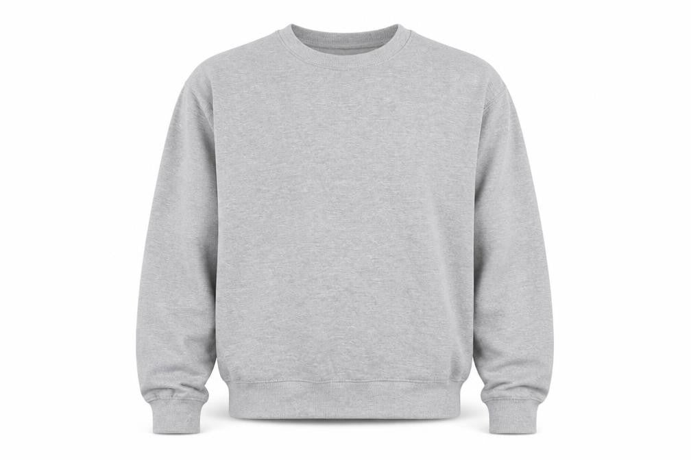 boohooMAN Men's Grey Regular Fit Crew Neck Sweatshirt Size S