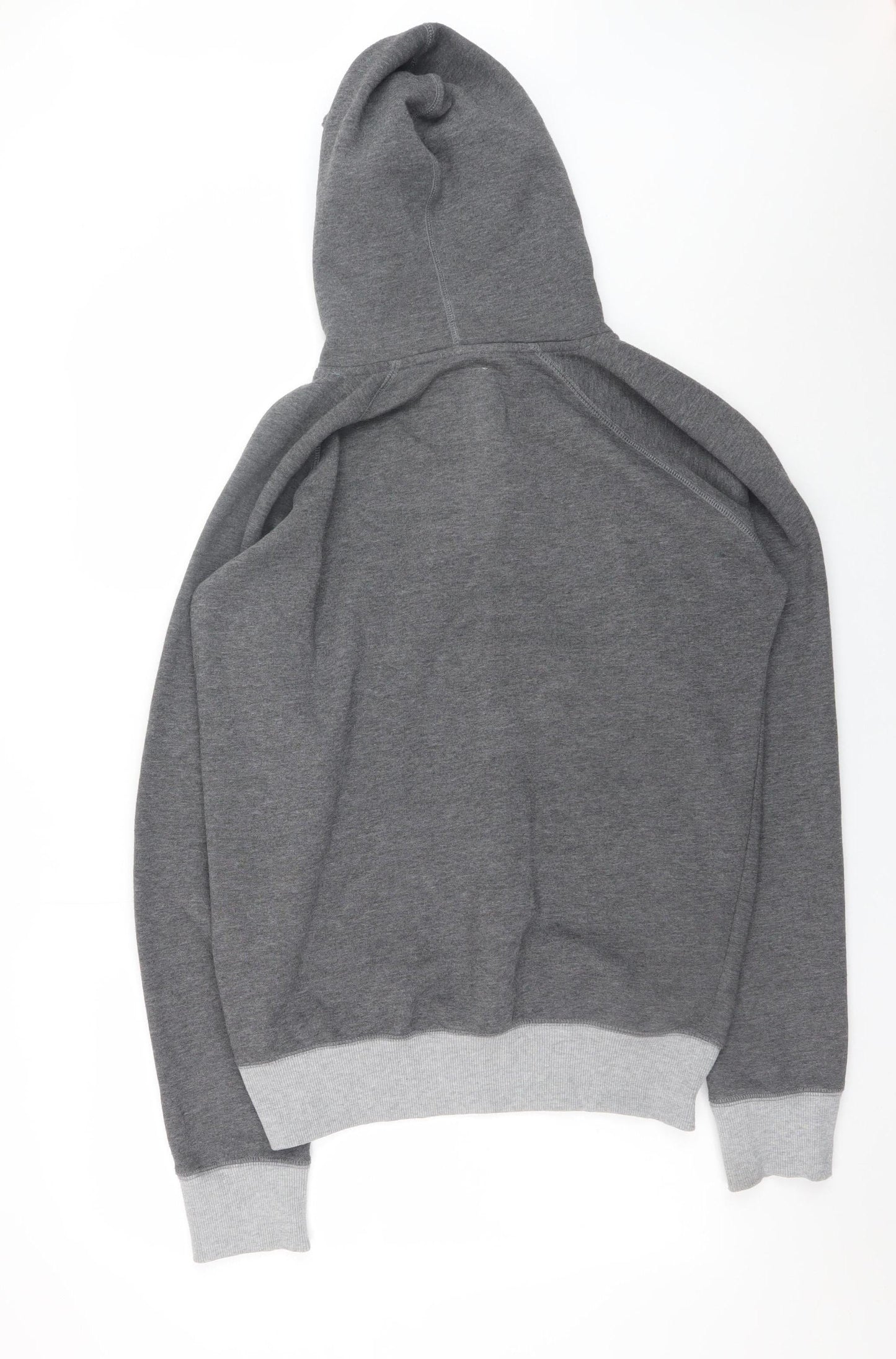 Brookhaven Mens Grey Henley Hoodie Large