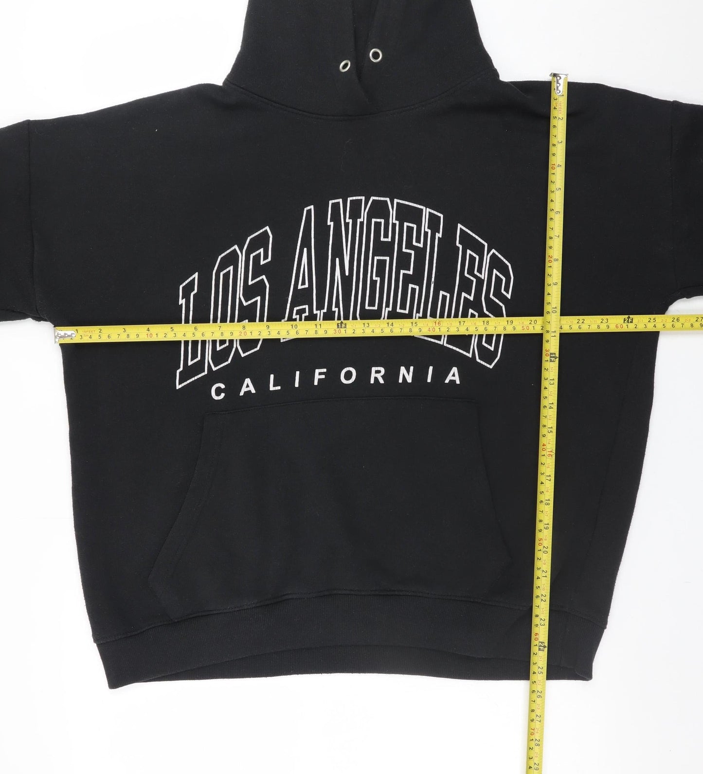 North West Men's Black 2XL Pullover Hoodie Los Angeles Graphic