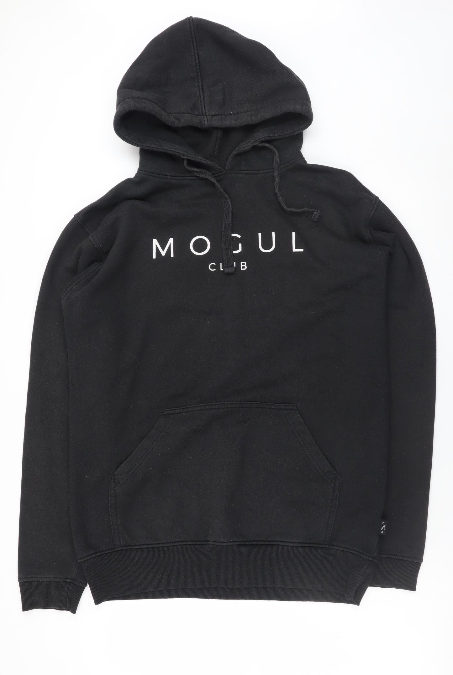Mogul Club Men's Black Pullover Hoodie L Regular Fit Fleece