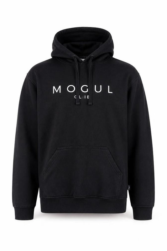Mogul Club Men's Black Pullover Hoodie L Regular Fit Fleece