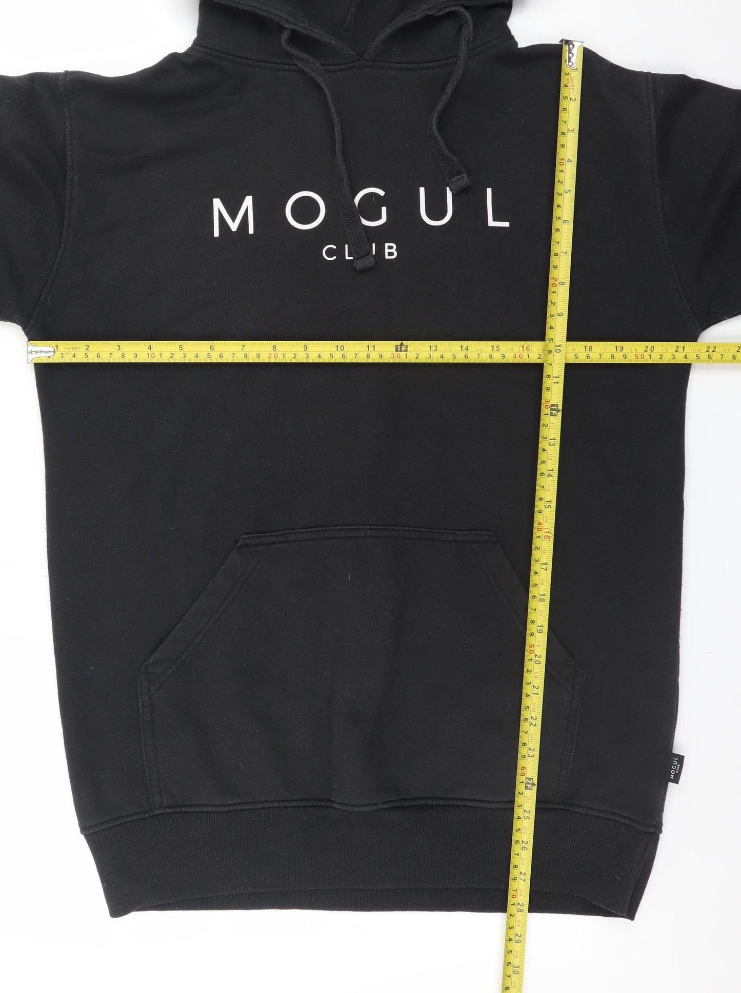 Mogul Club Men's Black Pullover Hoodie L Regular Fit Fleece