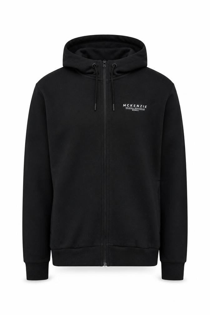McKenzie Men's Black Full Zip Hoodie Size M