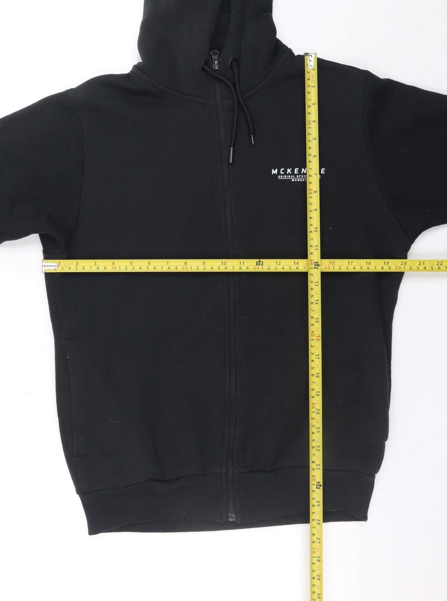 McKenzie Men's Black Full Zip Hoodie Size M