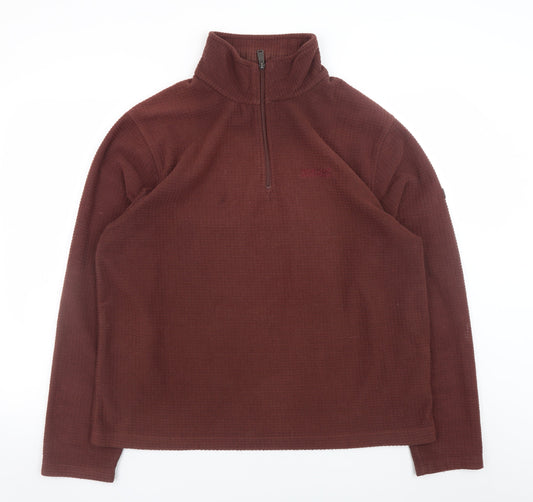 Regatta Mens Brown 1/2 Zip Fleece Sweatshirt XL Outdoor Pullover