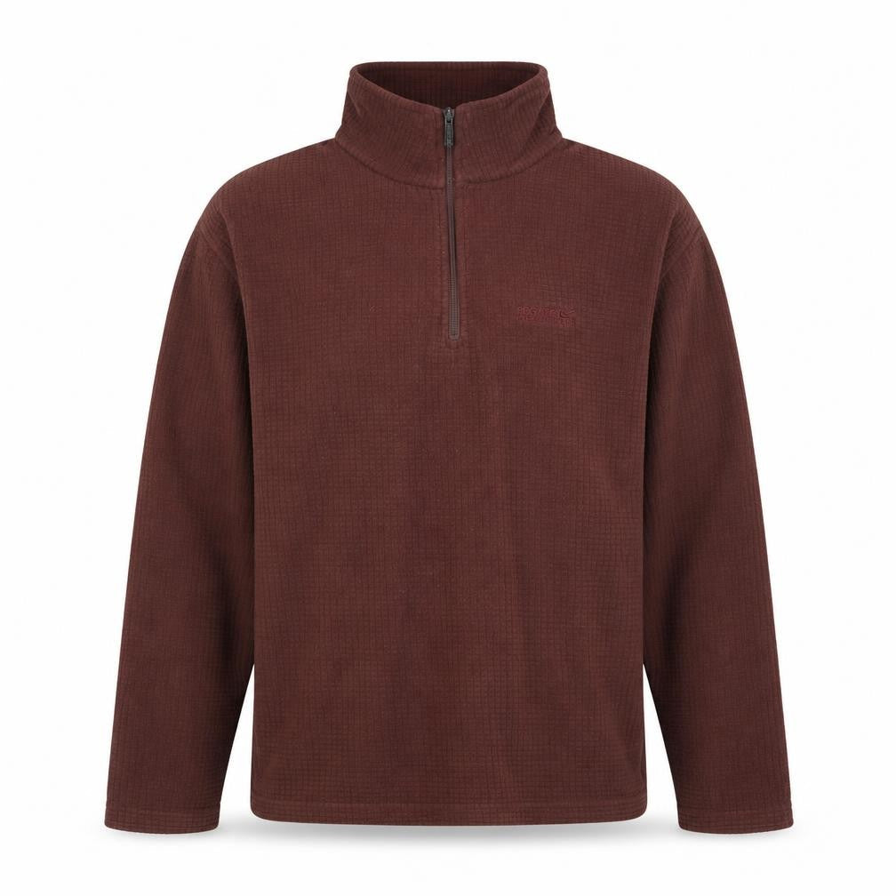 Regatta Mens Brown 1/2 Zip Fleece Sweatshirt XL Outdoor Pullover