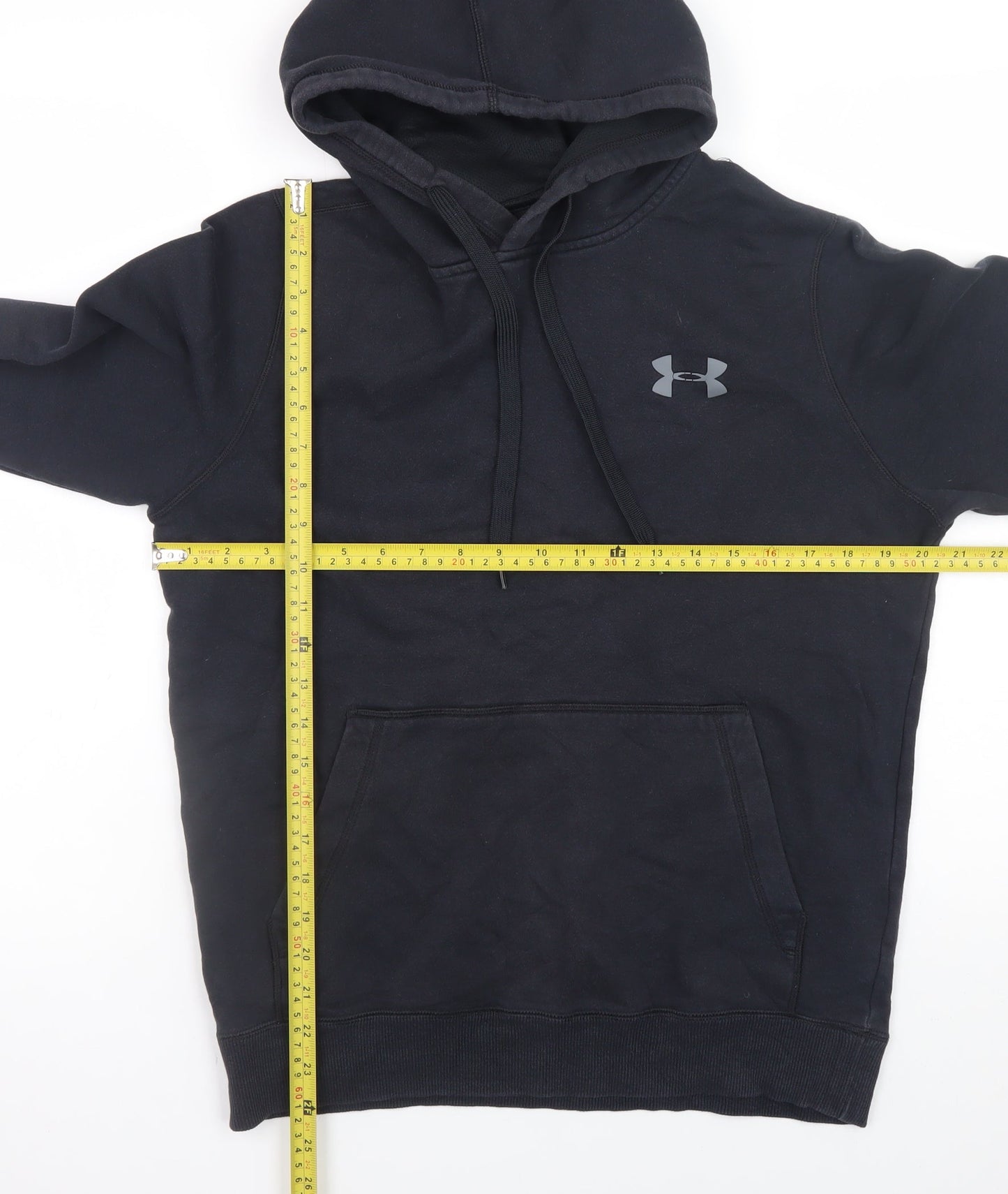 Under Armour Men's Black Pullover Hoodie Size S Fitted Athletic