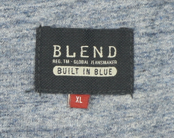 Blend Men’s Blue XL Pullover Crew Neck Long Sleeve Sweatshirt
