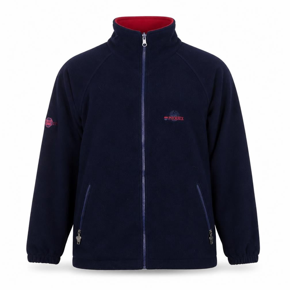 Phoenix Men's Blue Fleece Jacket Size S Regular Fit Full Zip Outdoor