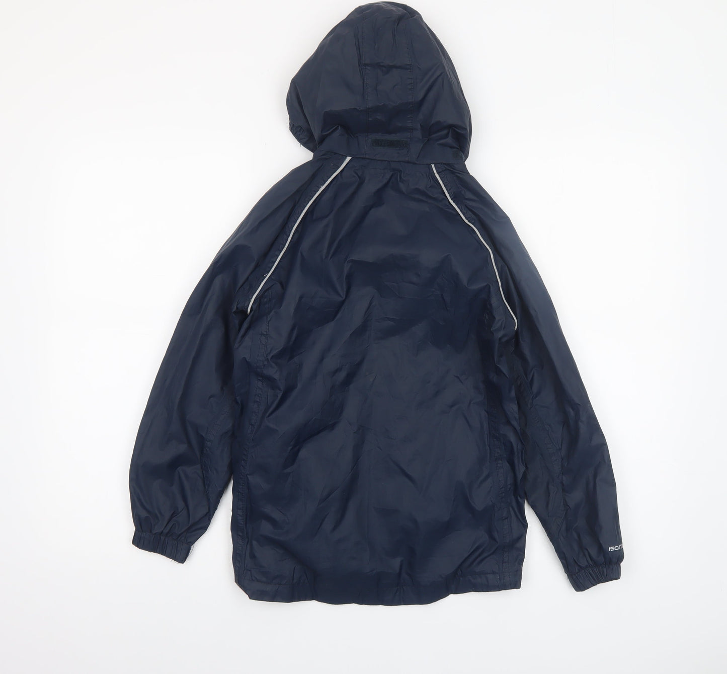 Regatta Boys Blue Waterproof Hooded Rain Coat Jacket 9-10 Years