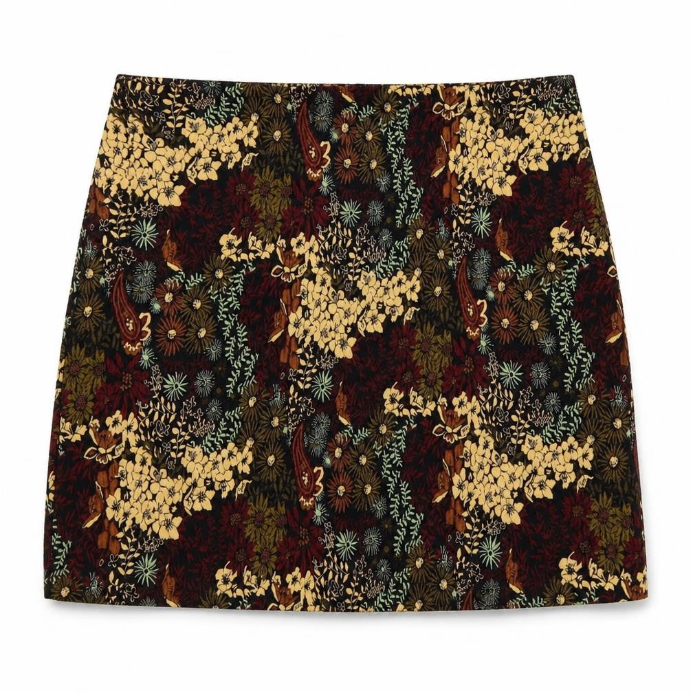 Dorothy Perkins Womens Multicoloured Floral Short Pencil Skirt Size 12