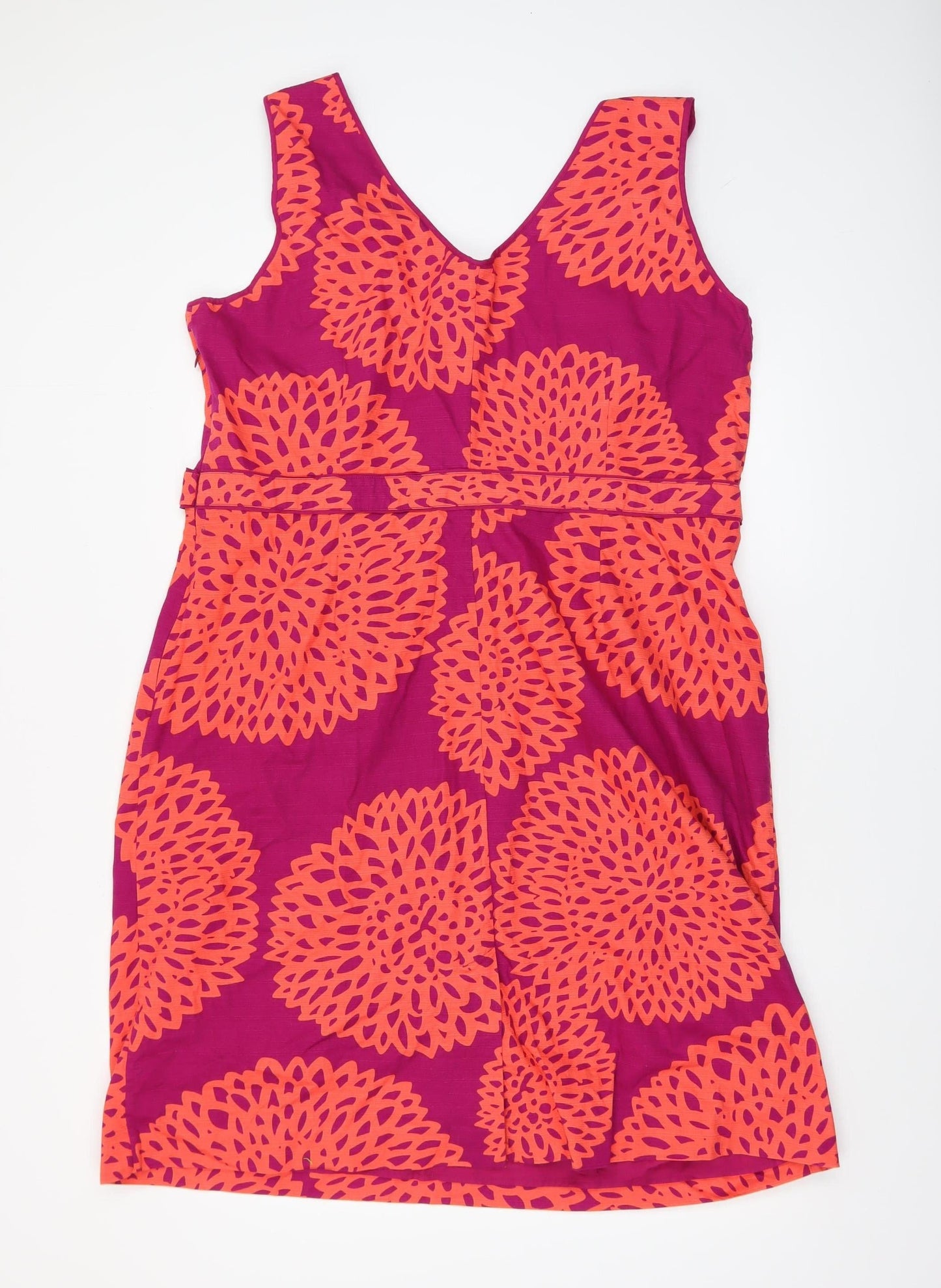 Boden Women’s Pink Floral Sleeveless Sheath Dress Size 12