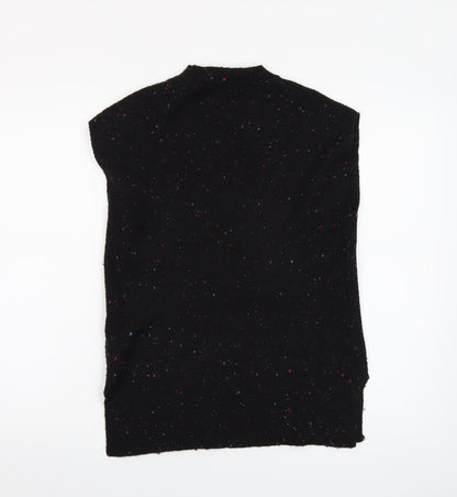 Marks & Spencer Women’s Black Speckled Sleeveless Pullover Jumper XS