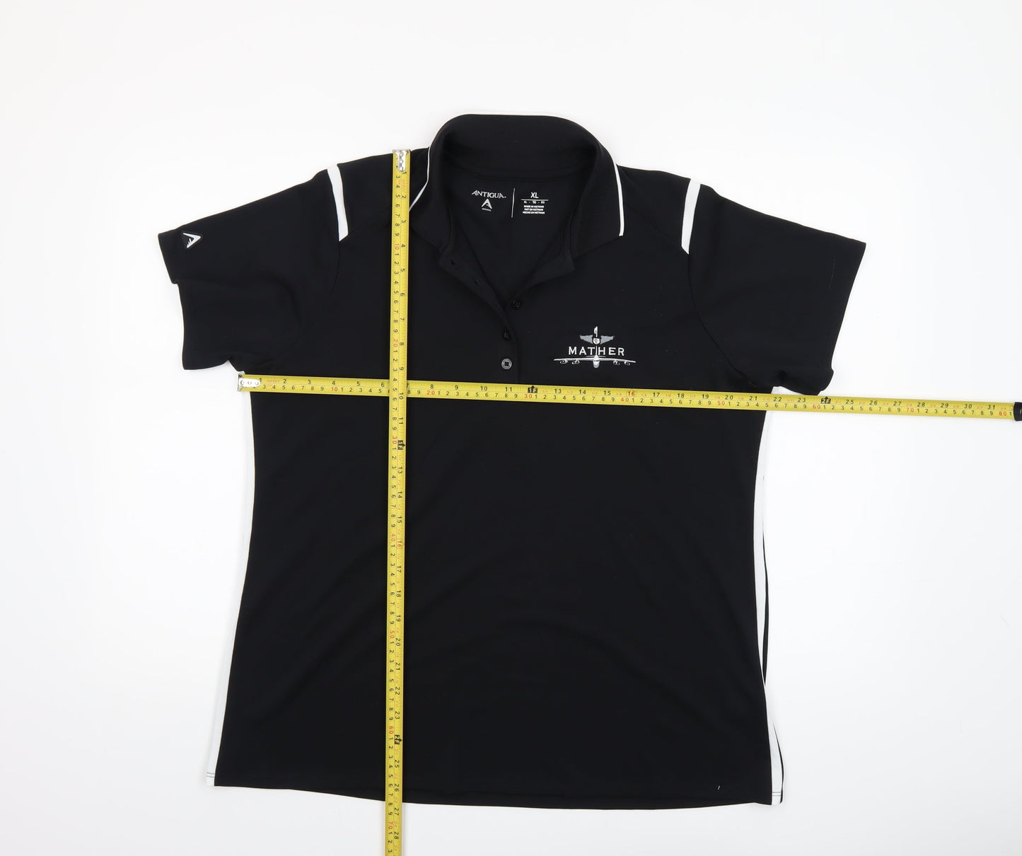 Antigua Men's Black XL Golf Polo Shirt Lightweight Moisture Wicking