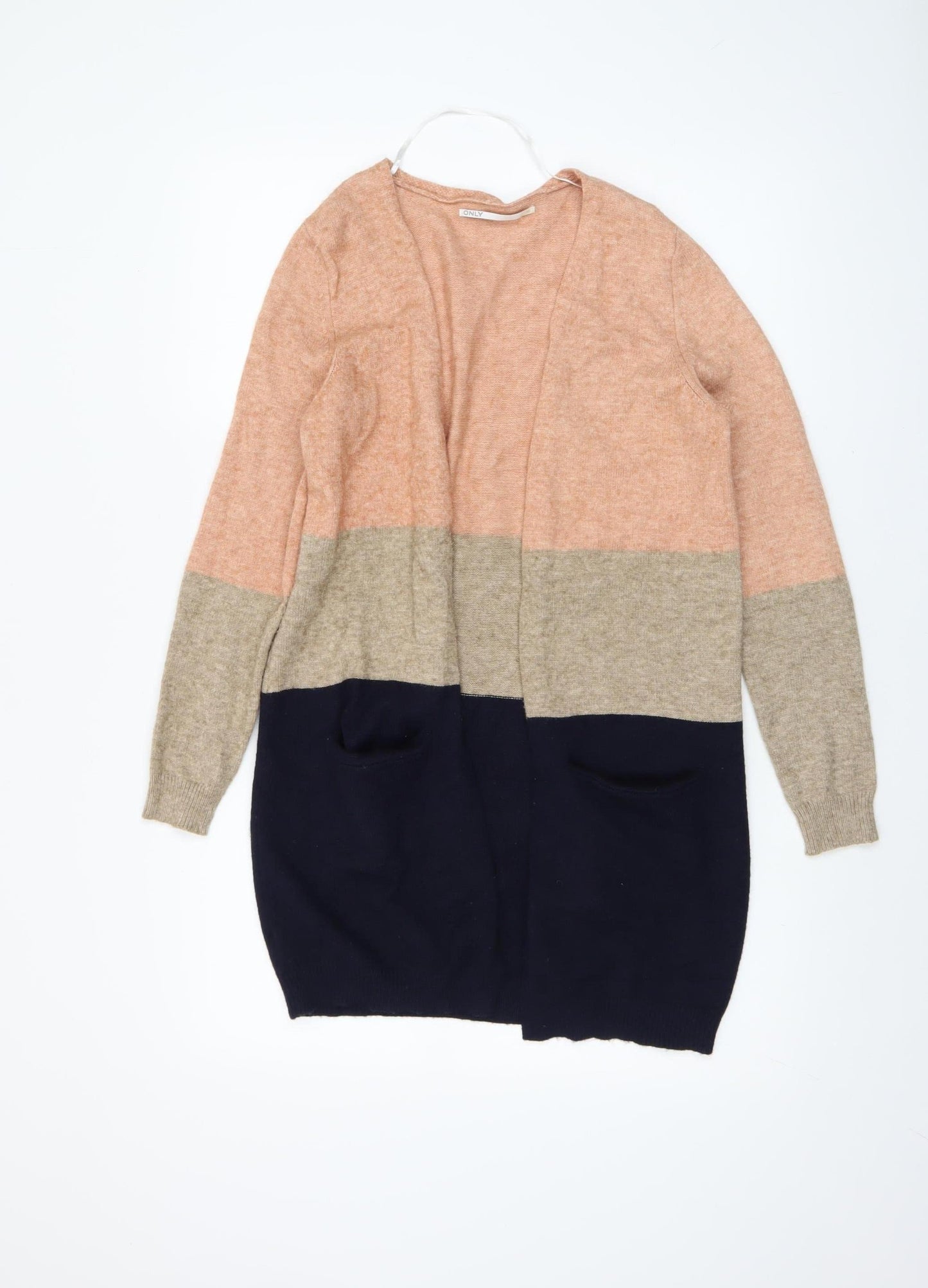 ONLY Women Multicoloured XS Cardigan Knit Long Sleeve Open Front