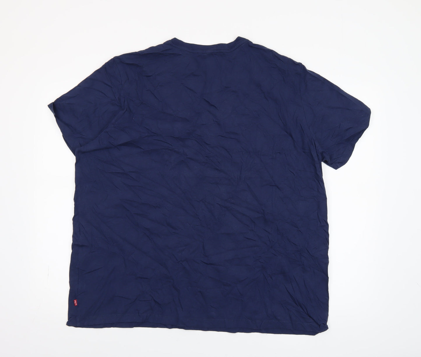 Levi's Women's Blue 2XL Basic Crew Neck Cotton T-Shirt