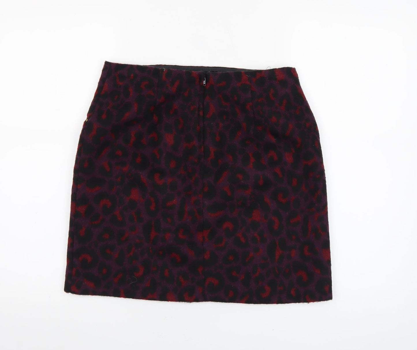 New Look Women's Multicoloured Animal Print Short Skirt Size 10