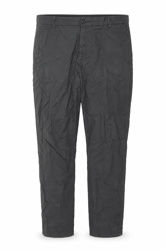 Denim Co. Men's Grey Slim Fit Chino Trousers 38W 32L Cotton Blend