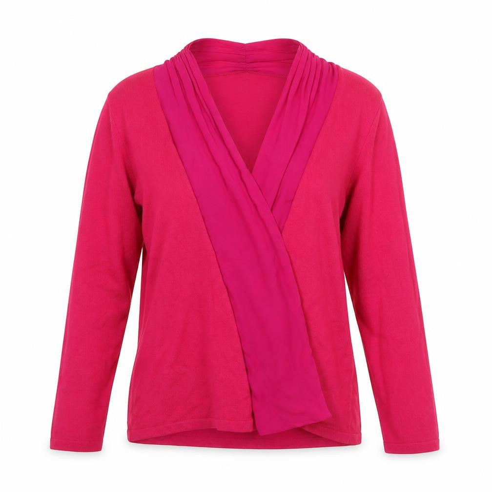 Windsmoor Women’s Pink Silk Trim Open V-Neck Cardigan M