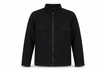 ARNE Men's Black Cotton Full Zip Lightweight Jacket Size S