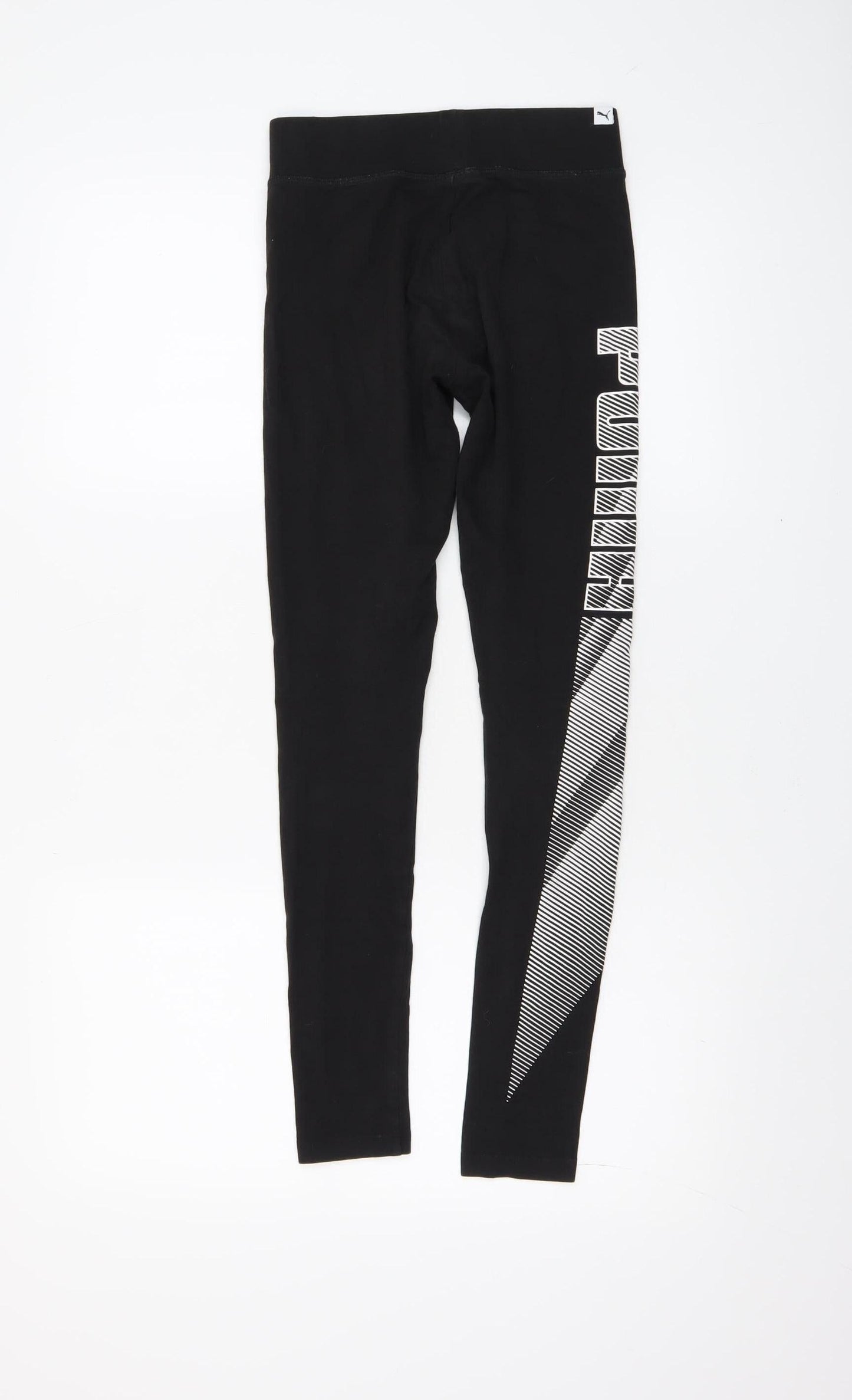 Puma Women's Black Size 8 Slim Fit Stretch Active Leggings