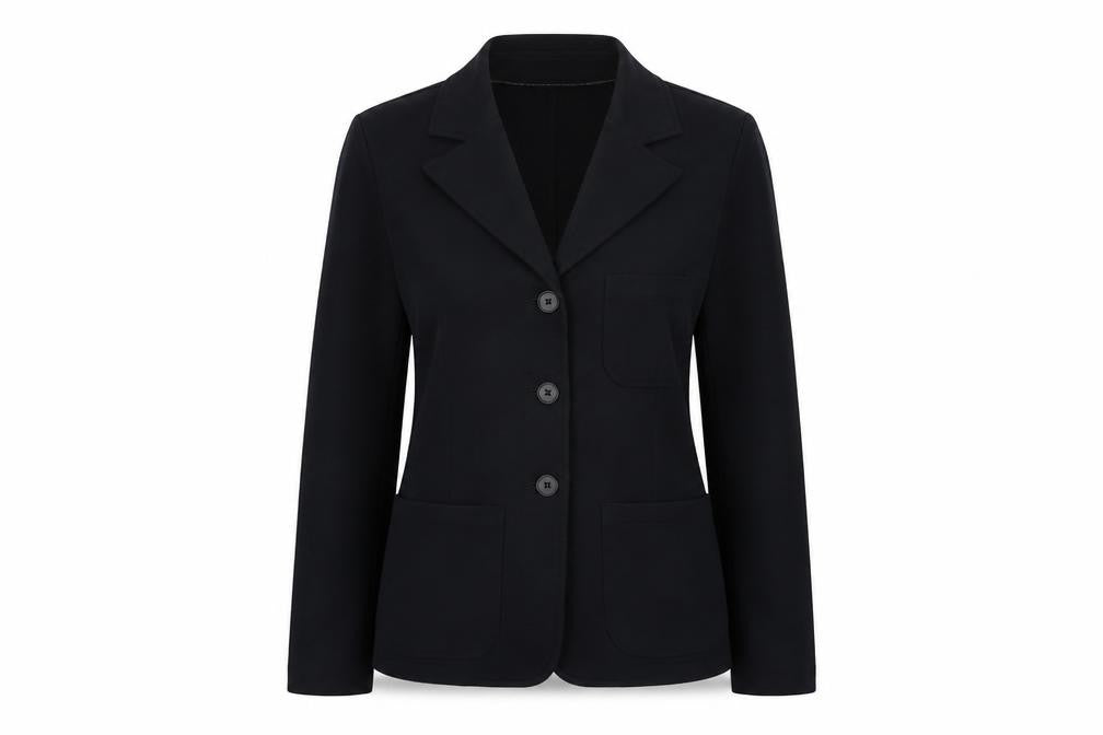 Impulse Women's Black Single-Breasted Blazer Jacket Size S
