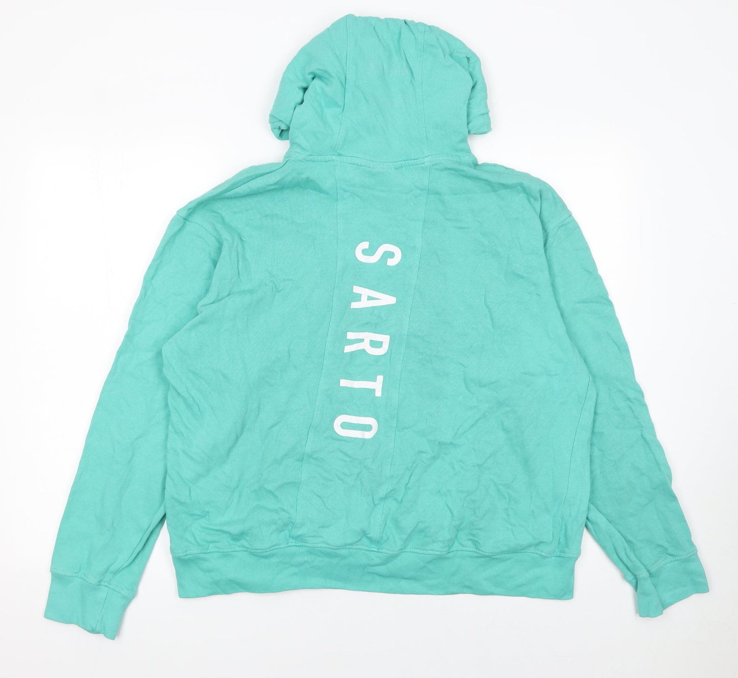 Il Sarto Women’s Green Pullover Hoodie XL 100% Cotton Casual