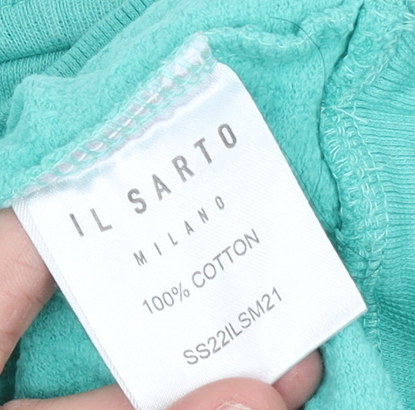 Il Sarto Women’s Green Pullover Hoodie XL 100% Cotton Casual