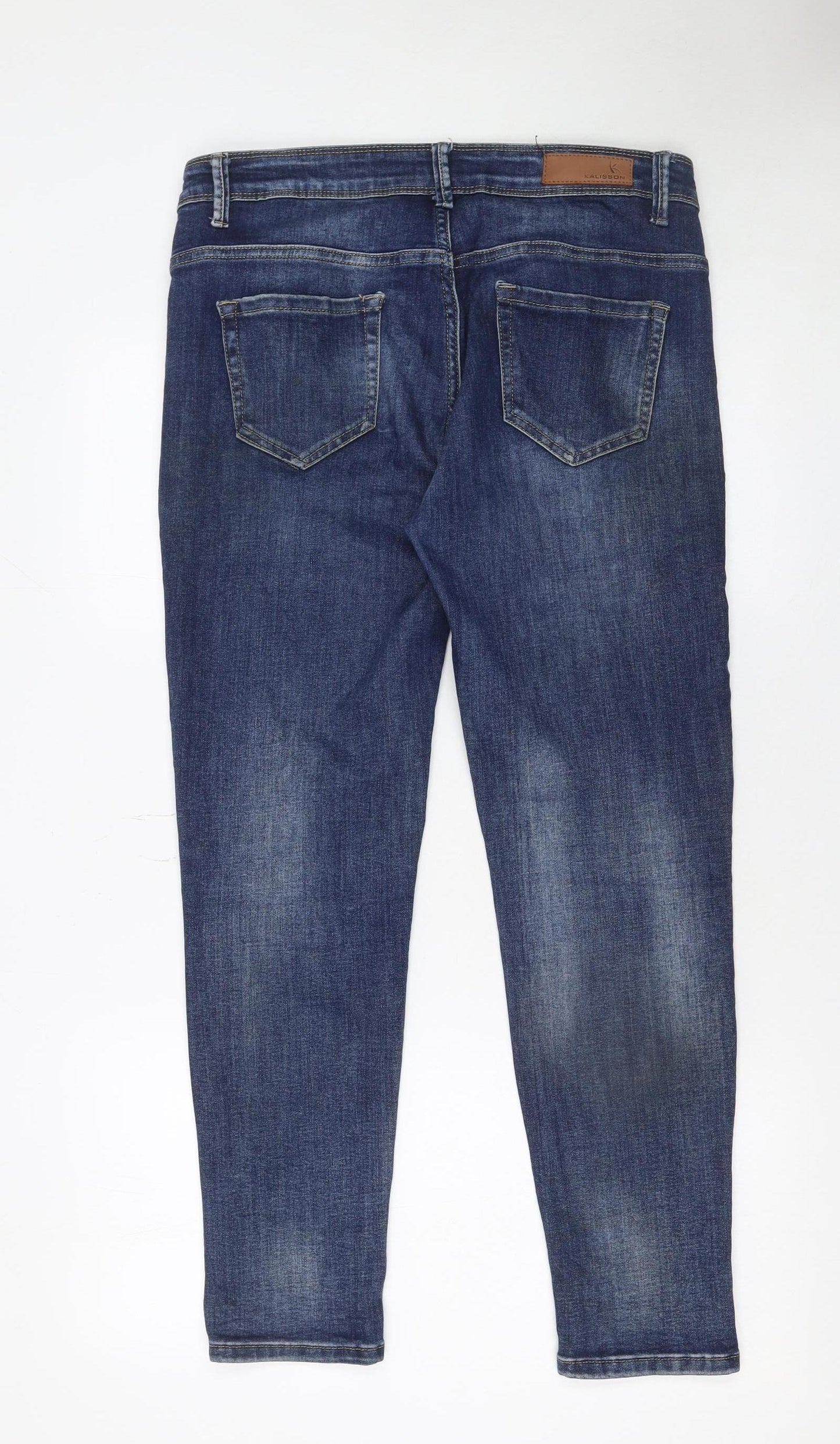 Kalisson Womens Blue Size 12 Slim Fit Stretch Skinny Jeans