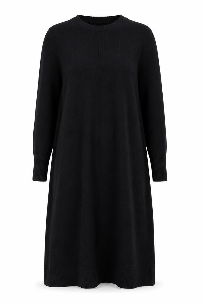Modern Rarity Women's Black Midi Jumper Dress Size S