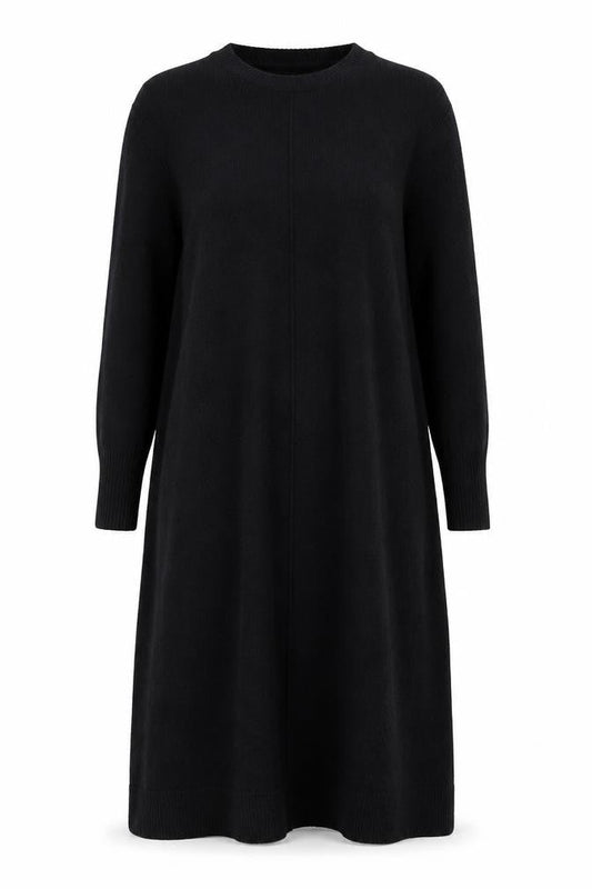 Modern Rarity Women's Black Midi Jumper Dress Size S