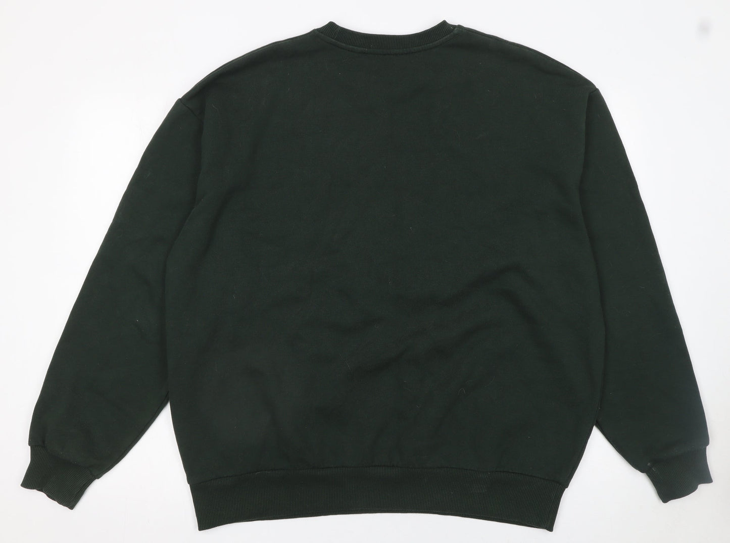 Stradivarius Women's Black French Riviera Graphic Sweatshirt Size L