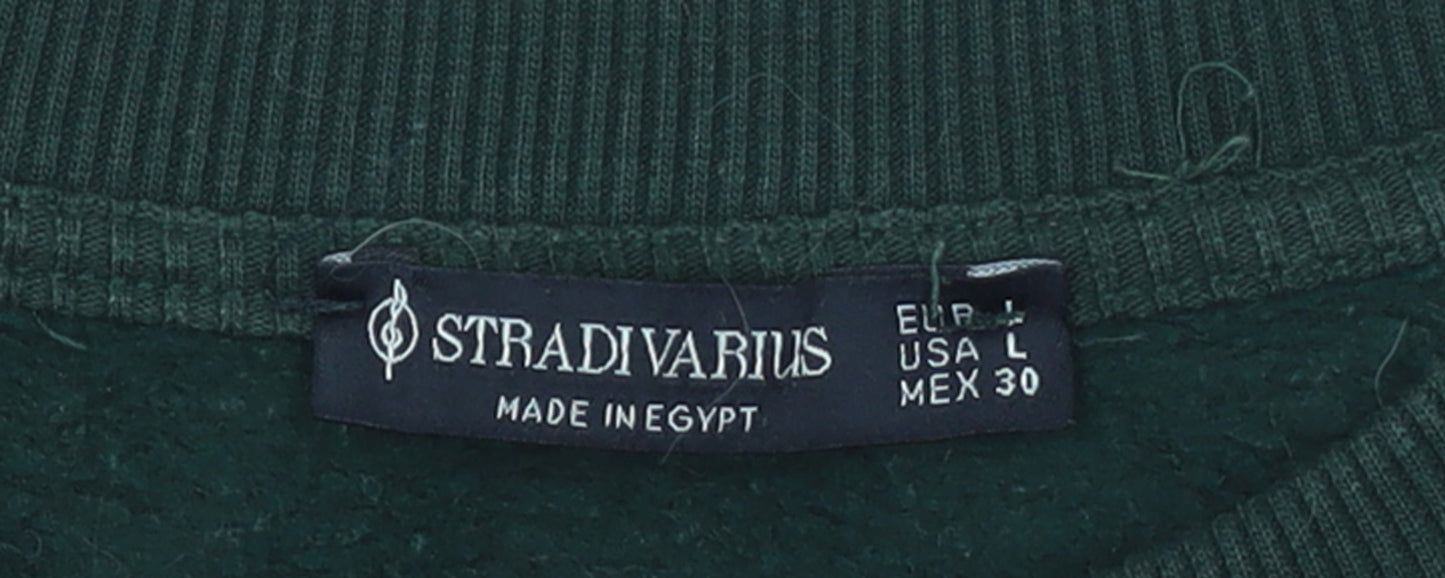 Stradivarius Women's Black French Riviera Graphic Sweatshirt Size L