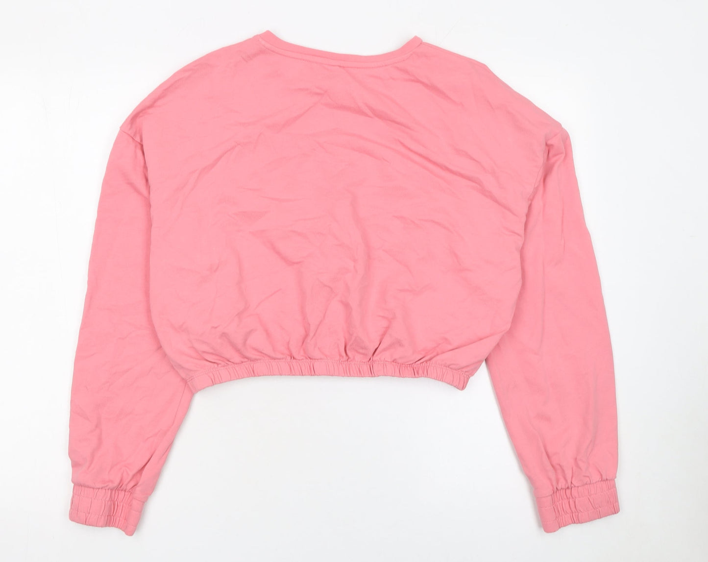 ONLY Neon & Nylon Pink Cropped Pullover Sweatshirt Women’s M