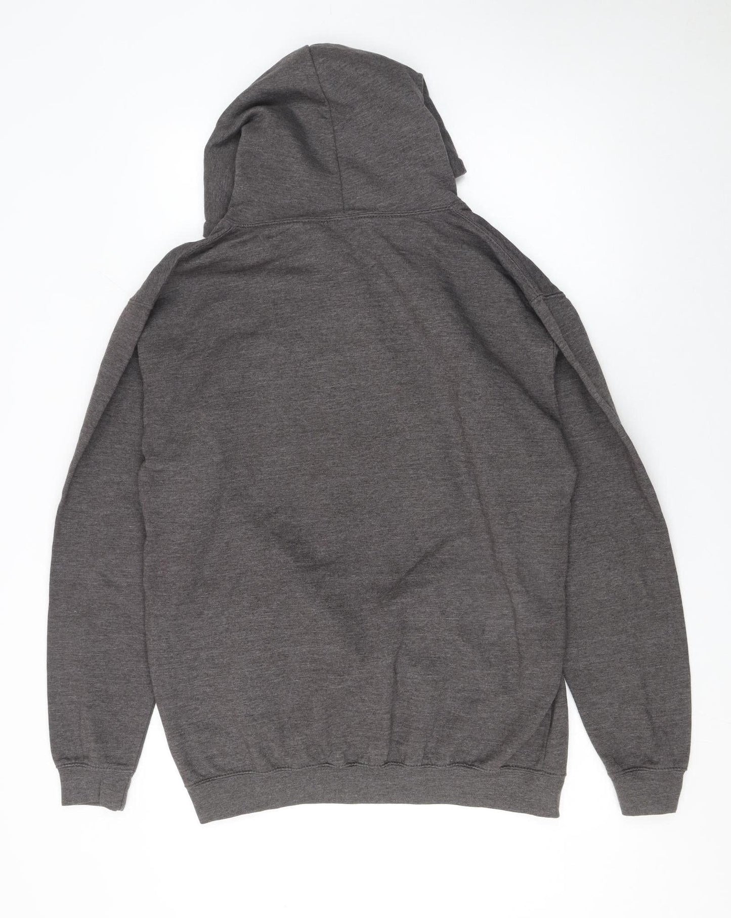 Just Hoods AWDis Womens Charcoal Graphic Pullover Hoodie Size L