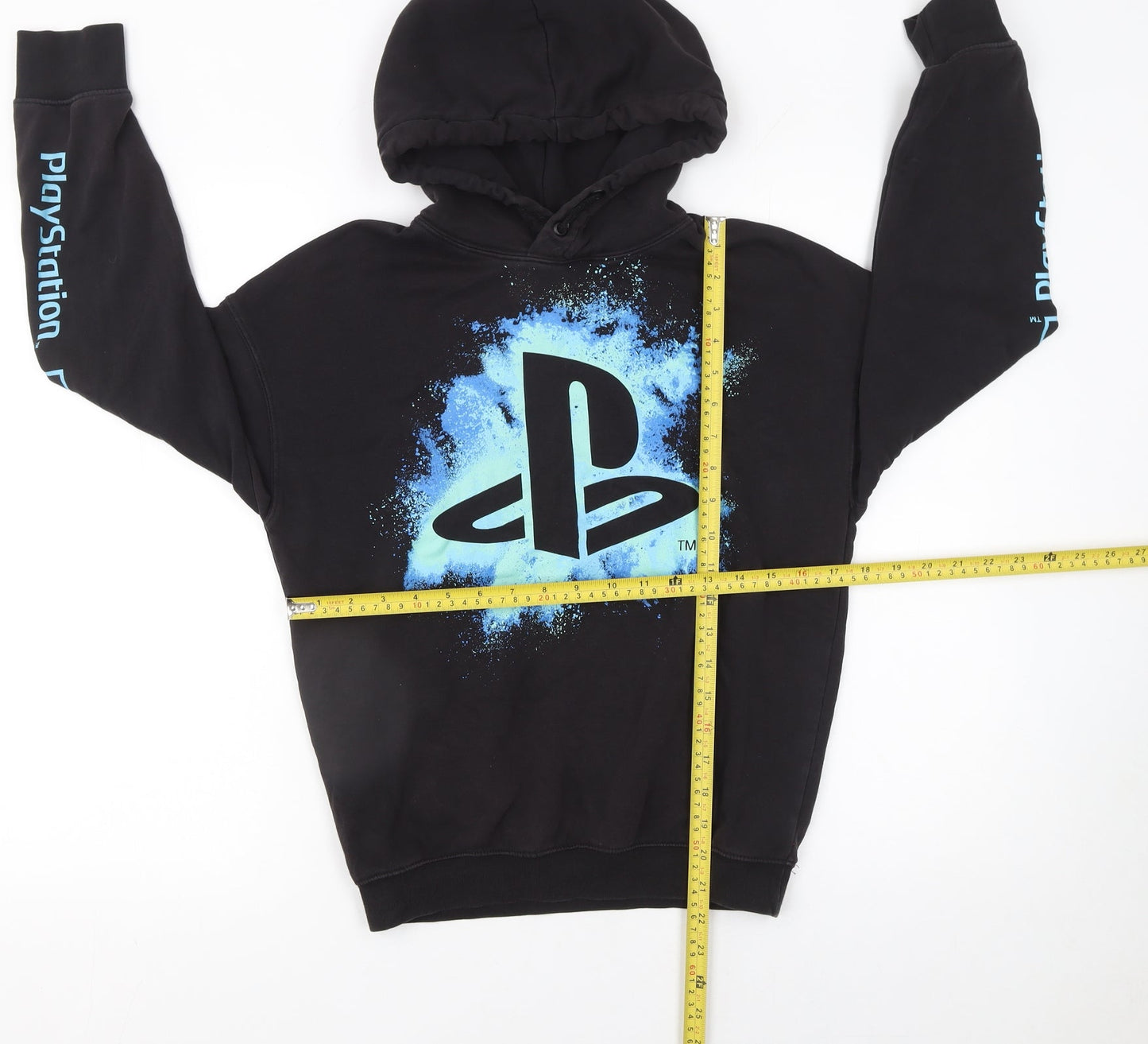 H&M Boys Black PlayStation Hoodie 11-12 Years Pullover Graphic Sweatshirt