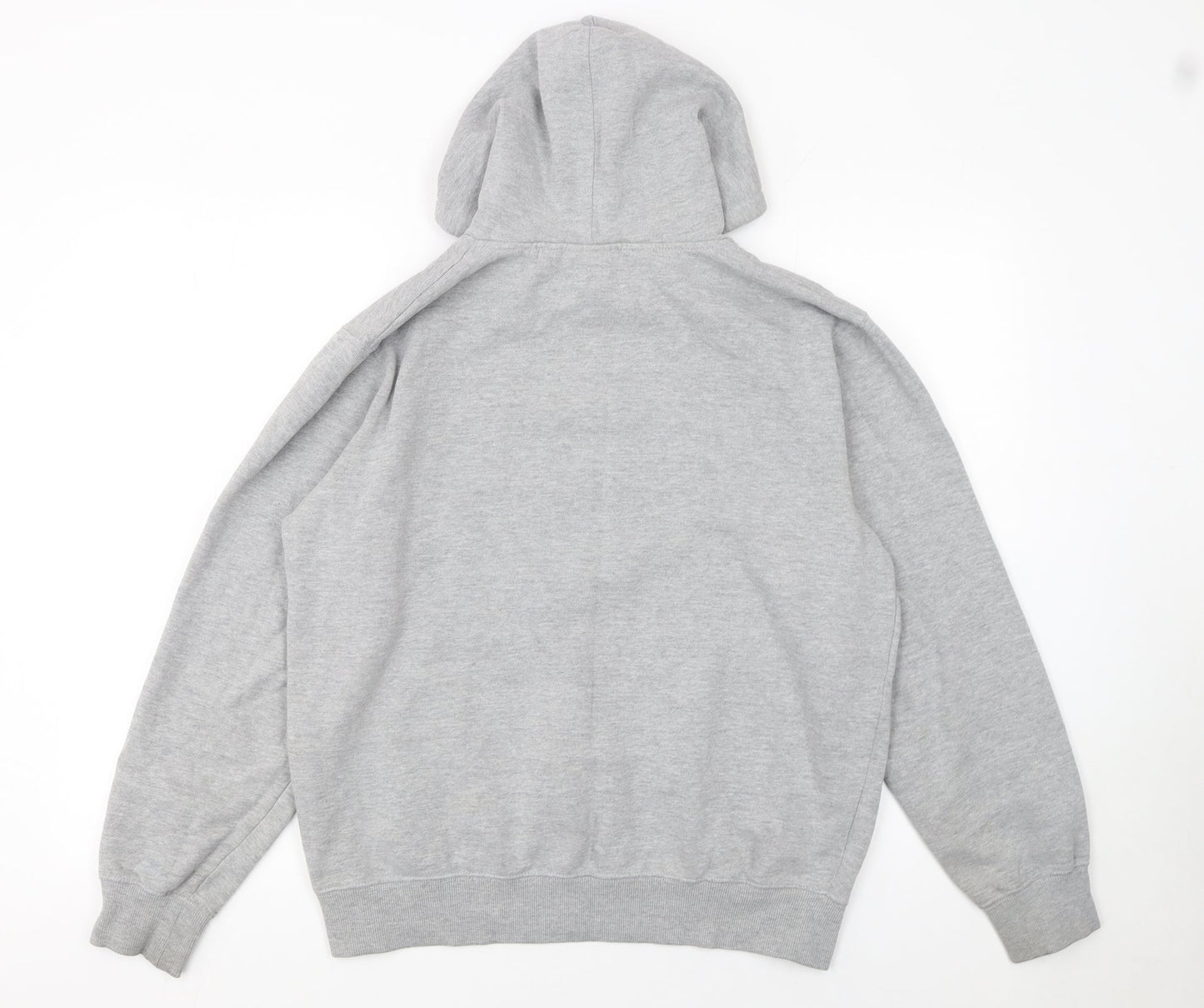 Fila Mens Grey Pullover Hoodie M Logo Fleece Sportswear