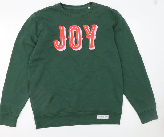 Stanley/Stella Womens Green JOY Sweatshirt Size M Organic Cotton Blend